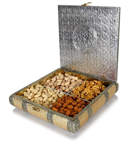 metal dry fruit box|dry fruit packing box empty.